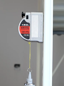 Braun Mall-ลูกดิ่งแม่เหล็ก ลูกดิ่ง พร้อมตลับแม่เหล็ก ล็อคอัตโนมัติ ขนาด 6m ด้วยพินการยิงคงที่