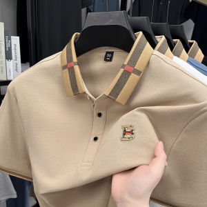 Luxury brand mens short sleeve summer high-quality exquisite B letter badge embroidered polo shirt high-end golf casual T-shirt