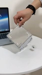 Hộp hoa tulip tráng gương - đèn trang trí handmade mới nhất 2024