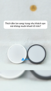 (Rạng Đông) Đèn LED Downlight nổi trần tròn Viền trắng/Đen 10W 12W Trang trí Sáng trắng Đổi màu NT03