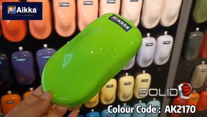 2K Paint  AIKKA AK2170 Lime Green 2  SOLID SERIES Colour Car Motor Paint DIY Aerosol Spray Cat Bancuh Kereta Hijau 车漆
