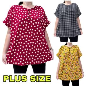 Plus Size 5XL Blouse Women Floral Print Short Sleeve Shirt High Waist Elastic Tops Female Summer