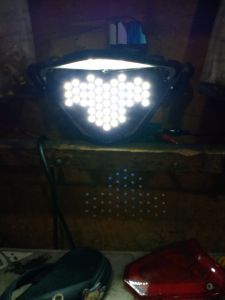 lampu running X-Ride 123 5 tr 8 mode otomatis tingal colok bonus lem