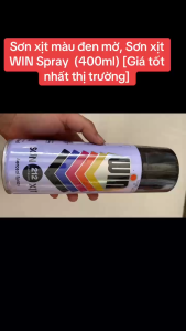 Chuyên sơn xịt đen nhám Win  212 Sơn xịt  chuyên dùng cho xe máy MÀU ĐEN MỜ (ĐEN NHÁM) chống cháy Chống rạn nứt