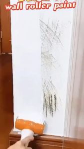 Household wall repair paint 2 in 1 Paint roller brush Environmental protection wall repair paint White latex paint roller brush multi-functional paint brush Wall damage hole crack repair paint 500g