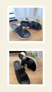 AROMA POLO Comfort & Non-slip Flat Sandals (AP26-111) Sandals Ladies Sandals Comfort (BLA / KHA) (36/5-41/10)