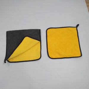 Khăn lau ô tô chuyên dụng 2 lớp thấm nước không rụng lông KT 30x60 cm