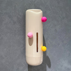 Dopamine Wall-Mounted Cup Holder Disposable Cup Rack Paper Cup Bucket Storage Dustproof Beverage Dispenser Household Organizer