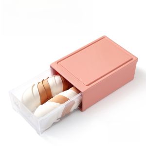 Three-In-One Drawer Style Underwear Socks Bra Organizer Box Large Size Home Use Closet Storage Box Plastic Material Japanese Style