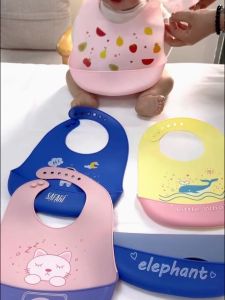 Ivorybaby Baby Bibs Silicone Celemek Makan Slabber Bayi Bpa Free