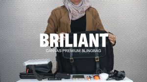 Tas Selempang Laptop Urban Factor Brilliant Tas jinjing laptop Briefcase Kanvas Premium