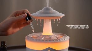 Raindrop Humidifier Aromatherapy Ultrasonic Diffuser Air Humidifier With Essential Oil Home Office