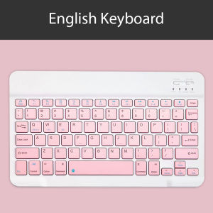 For Android Ios Windows Extra Long Standby Bluetooth Wireless Keyboard Pink Multilingual Tablet Keyboard And Mouse Accessories