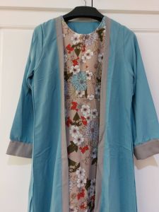 Fashion Muslim Wanita Baju Gamis Dress Dalilah Wollycrepe Maxy Resleting Depan