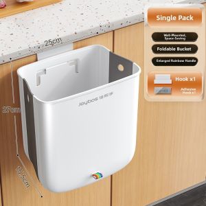 Joybos | Wall-mounted Bend-free Foldable Kitchen Trash Can