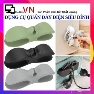 Giá Đỡ Dán Tường Quấn Dây Điện Gọn Gàng Chống Rối Bằng Nhựa Dẻo - Móc Dán Tường Kẹp Giữ Phích Cắm  Kẹp Giữ Dây Điện - Nẹp Cố Định Dây Điện Các Thiết Bị Gia Đình Chống Rối Tiện Lợi - Kẹp Giữ Dây Cáp Sạc Cố Định Nút Giữ Dây Điện (Có Keo Dán 3M)