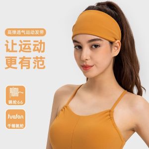 Mũi Băng Thể Thao Rộng Thấm Mồ Hôi Chạy Bộ Tập Luyện Yoga Dây Buộc Tóc Đàn Hồi Khăn Quấn Đầu