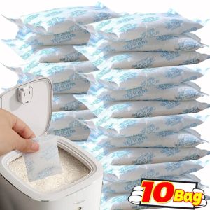 10Bag Desiccant Damp Moisture Dehumidifier Absorber Bag Non Toxic Silica Gel Desiccant Damp for Kitchen Living Room Absorbers