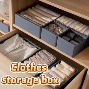Fabric Underwear Storage Box Drawer Organizers for Closet Organization and Storage of Socks Underwear Ties and More