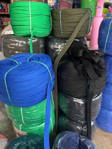 เชือกถักแบนทนทานขนาด 6 หุล ขนาด 20 มม. สำหรับกิจกรรมกลางแจ้ง