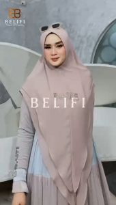 BELIFI | Yameena Syari Two Tone Spesial Edition Muslimah Modern Mewah Elegan