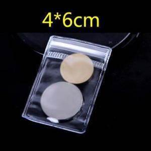 Thickened Self-Sealing Zipper Jewelry Storage Bag Transparent PVC Anti-Oxidation Blue Bag for Jewellery And Fashion Accessories