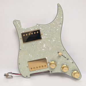 HH ST Pickguard Alnico 5 Humbucker Pickup พร้อมขดลวดแยก1V2T อุปกรณ์เสริมสวิตช์กีตาร์5ทาง