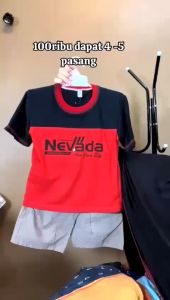 Paket Hemat 100rb: 5 Setelan Anak Usia 1-12 Tahun Katun Combed