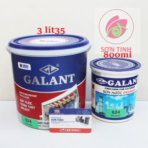 Sơn nước ngoại thất Premium Galant xanh lá Amanda 624 (3350ml ~5Kg )