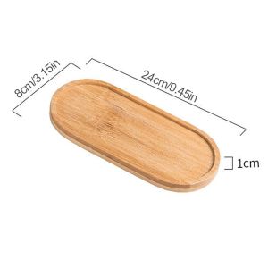 1Pcs Wooden Soap Dispenser Tray Vanity Countertop Bottles Organizer Holder Square Candles Jewelry Storage Tray for Bathroom