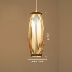 Đèn Treo Mây Tre Đan JOYINLED Đèn Chùm Mây Tự Nhiên Chụp Đèn Mây Đan Tay Đèn Treo Dây E27