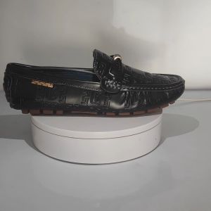 COD Import Kulit Modern Gaya Sepatu Pria Tassel Loafer Full Black Polos Sepatu Pantofel Santai Slip On Formal Kerja Kantor 137