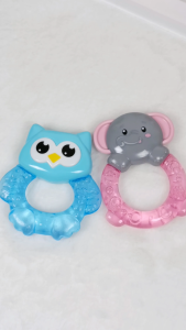 Coral Babies Baby Water-Filled Teether Cute Animal Design Cooling Teething Toy for Infants & Toddler