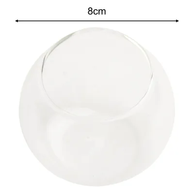 1 Pcs 8/10/12cm Landscape Glass Vase Succulent Plant Terrarium Container Flower Pots Transparent Glass Desktop Vases