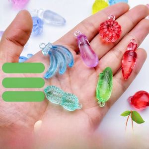 Childrens Gem Toy Girls Acrylic Faux Crystal Vegetable Fruit Princess DIY Educational Handcraft Beading Plaything