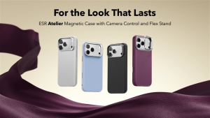 ESR cho iPhone 18 Pro Max / iPhone 17 Pro Max Ốp lưng da tổng hợp Atelier của với tính năng điều khiển camera và chân đế linh hoạt tương thích với MagSafe bảo vệ cấp độ quân sự 3 lần