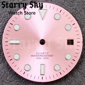 Starry Sky 29mm Sunburst Glossy Matte Sterile Watch Dial Without Luminous Suitable For RONDA 515 Quartz Movement Watch Accessory