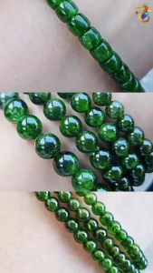 Collection Grade Diopside 3 Rounds Bracelet