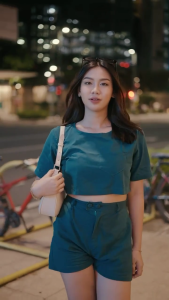 ZEALO Catalina Hanging Semi-Crop Top and Pocket Shorts Terno Coordinates Set Linen