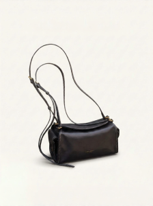 VANESSA HOGAN | Luxurious Drum Camera Handbag Leather