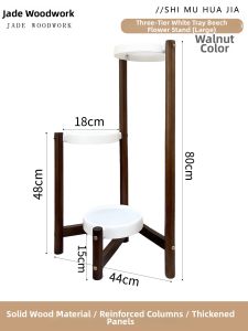 Flower Display Shelf Wooden Multi-layer