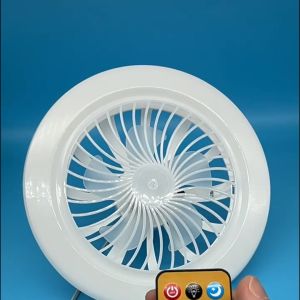 Buenas LED Multi-Function Fan Light with Remote Control Detachable Universal Head E27 Fan Light