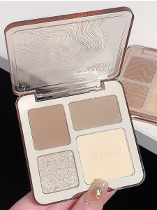 Four-Color Highlighting And Contouring Palette Matte Illuminator And Shadow Nose Shape Beginners Facial Brightening Eyeshadow Palette