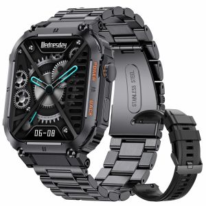 2024 New Outdoor Smart Watch Men 1.96" Screen IP68 Waterproof Watches Bluetooth Call Smartwatch Multiple Sports For Android IOS