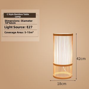 HONGXINGTU | New Chinese Antique Style Bamboo Floor Lamp