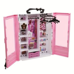 Doll Accessories Wardrobe Fashionistas Closet Portable Fashion Toy Fold-out Clothing Rack Collecting Doll Clothes Accessories