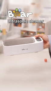 Bear Ultrasonic Cleaner Electric Glasses Cleaning Machine for Jewelry Watch 50000Hz High Frequency Stainless Steel Inner