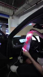 Transparent LED Matrix Pixel Panel Light USB APP Remote Control DIY Programmable Car Devil Eyes Decorative Ambient Mood Lamp
