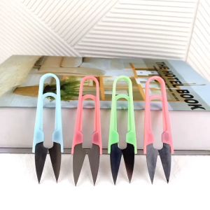 Buy 4 free 1 Multicolor Trimming Sewing Scissors U-Shape Yarn Stainless Steel Craft Tailor Portable Cutter School Supplies Office Supplies