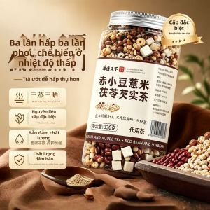 YAOJITIANXIA | Trà Đậu Đỏ Coix Seed FuLing QianShi Được Hấp và Sấy Ba Lần